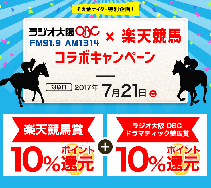 ラジオ大阪OBC×楽天競馬　コラボキャンペーン
